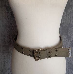Olive Green Canvas Belt